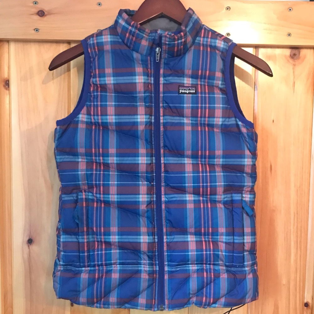 Plaid Patagonia Down Vest